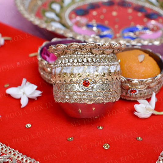 Royal Peacock Pooja Thali Set