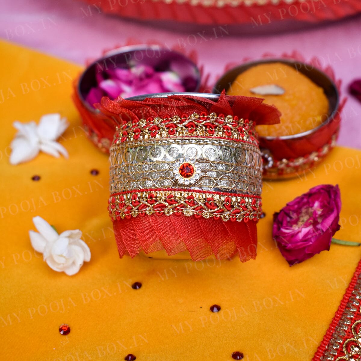 Rajwadi Tarang Pooja Thali Set