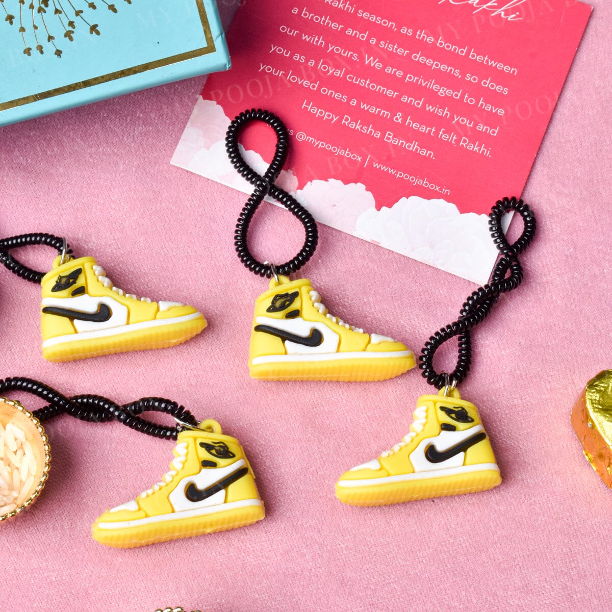 Yellow Jordan Sneaker Rakhi