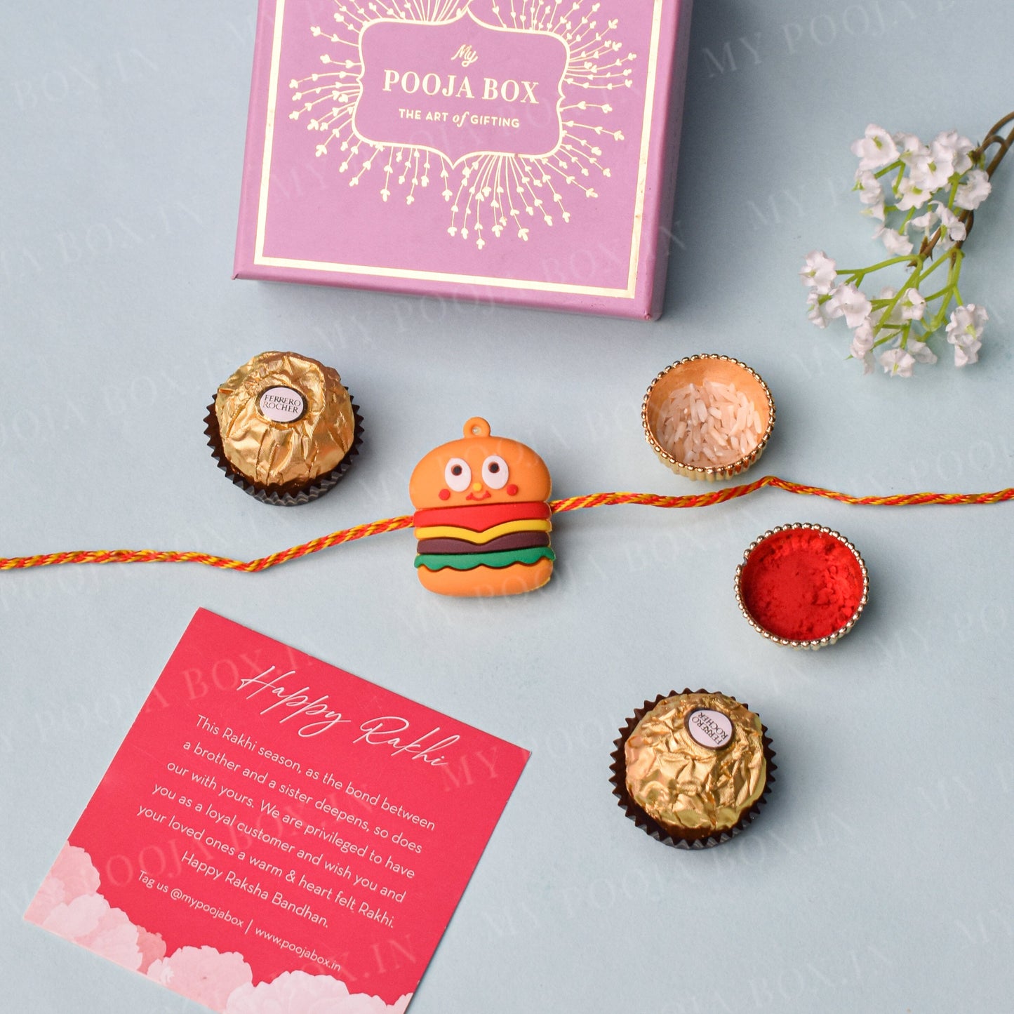 Delicious Burger Quirky Kids Rakhi