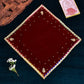 30x30 Velvet Pooja Mat Aasan Royal Maroon