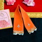 Velvet Patka/Dupatta Orange - 30cm.