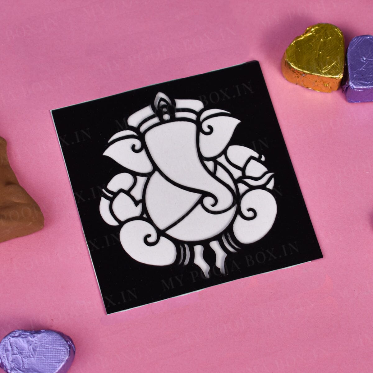 Stencil - Ganesha 4 inch X 4 inch