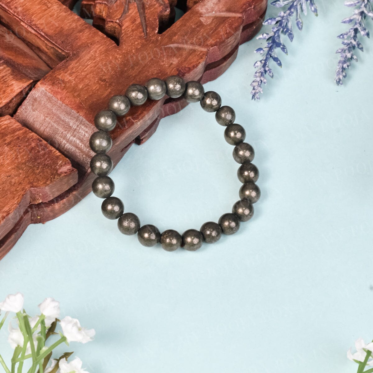 Pyrite Natural Crystal Healing Bracelet