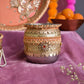 Flora Peach Karwa Chauth Thali Set