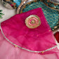 Pink Karwa Chauth Thali Cover