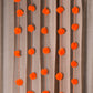 Orange Floral PomPom Door Hanging Set Of 5