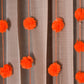 Orange Floral PomPom Door Hanging Set Of 5