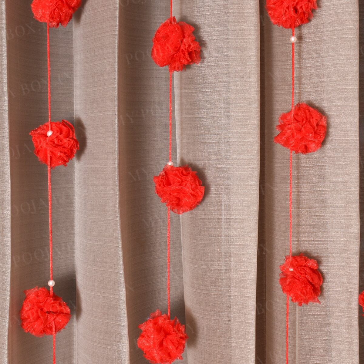 Handmade pompom door hanging decoration