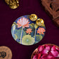 6" Lotus Phool Roli Akshat Pooja Thali