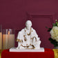 Sublime Sai Baba Gold Plated Marble Idol