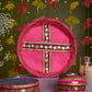 Charming Pink Karwa Chauth Thali Set