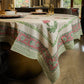 Rustic Charm Block Printed Table Cover