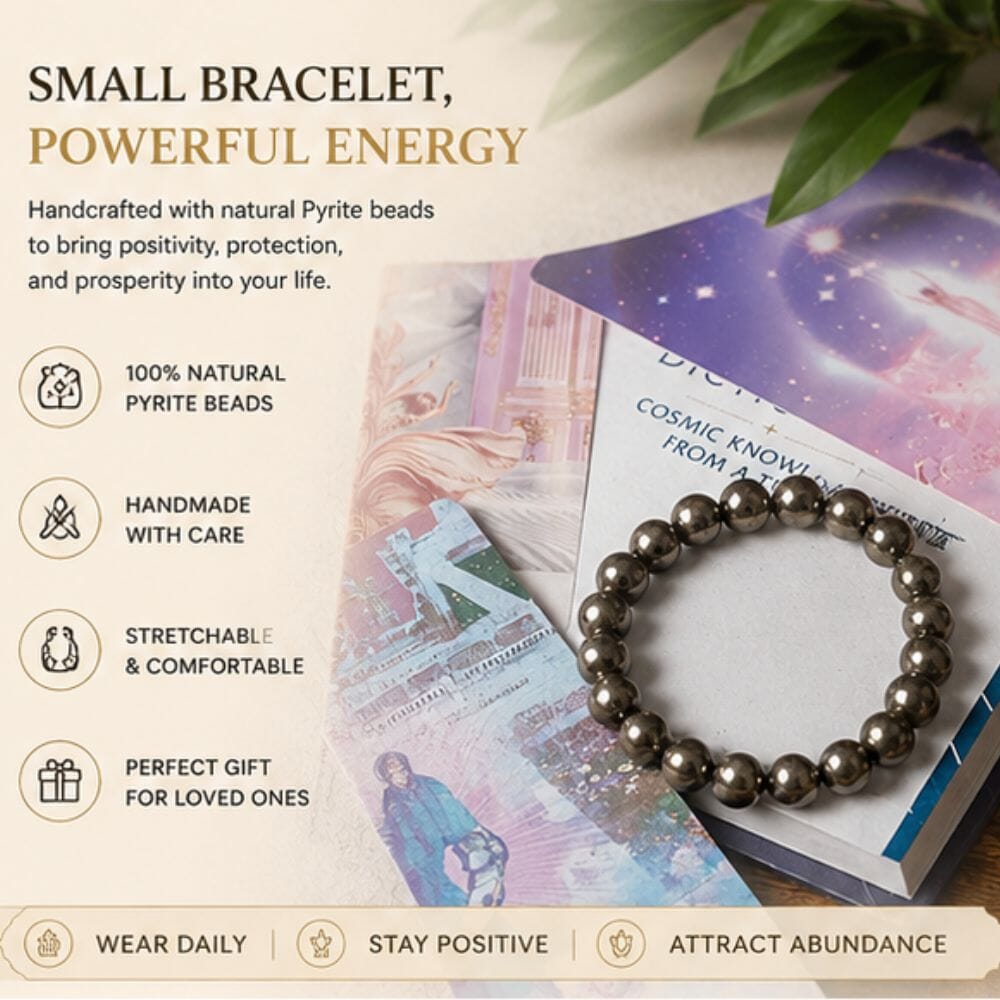 Pyrite Natural Crystal Healing Bracelet