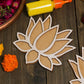 Lotus Pattern Rangoli Design Stencil 6"