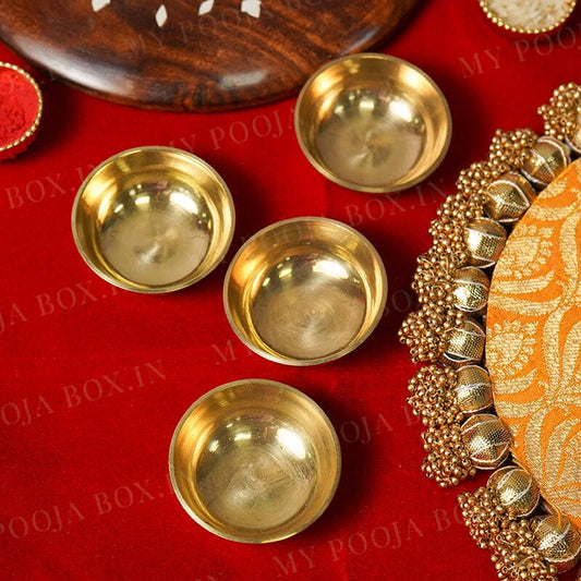 Pooja Prasad Katori - Set of 4