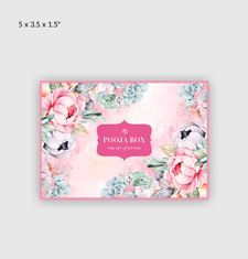 Pastel Petals Pink Rakhi Box (Mini)