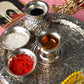 Luxurious Silver Swastika Pooja Thali Set