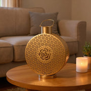 Antique Bronze Round Tealight Holder