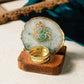 White Agate Candle Holder for Home / Car