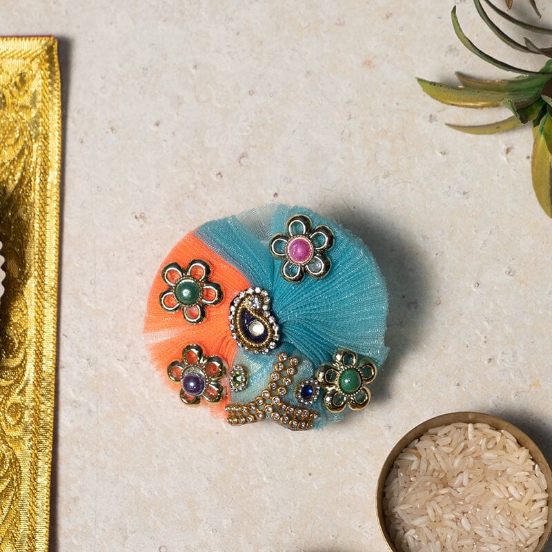 Laddu Gopal Pagdi with Embellishment - Size no. 1