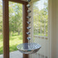 Silver Finish Floral Hanging Fumer