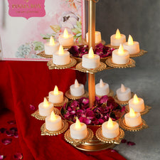 Exquisite Layer Diya Urli Stand Gift Box