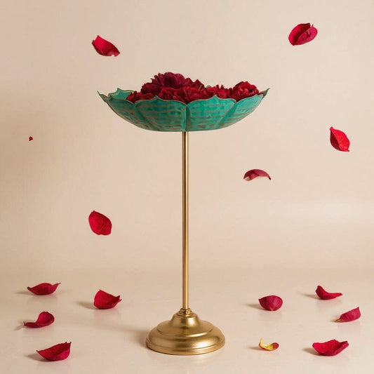 Mint Green Urli With Stand