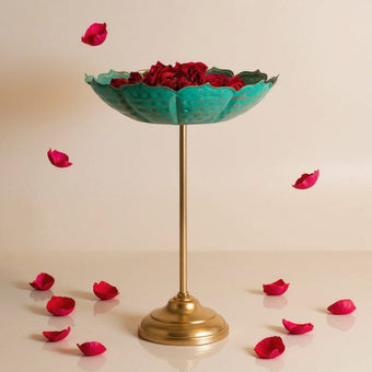 Mint Green Urli With Stand