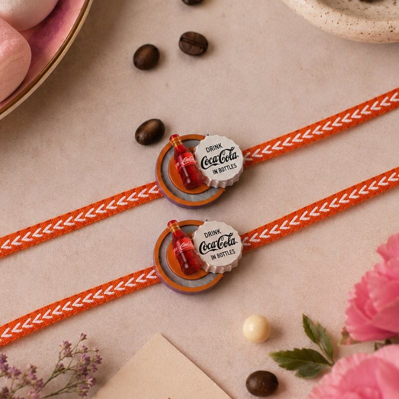 Coca Cola Lover Quirky Rakhi (Diet Coke/Coke)