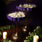 Violet And Gold Lotus Urli With Stand