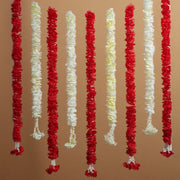 Artificial Jasmine Flower And Rose Red Backdrop Decoration