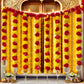 Incredible Floral Red Yellow Backdrop Decoration