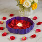 Violet And Gold Metal Lotus Urli