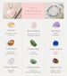 Green Aventurine Reiki Symbol Engraved Stone Sets