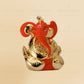 24 K Gold Foil Leaf Finish Ganesha Idol