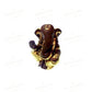 24K Gold Foil Ekadrishta Ganesha Small Idol