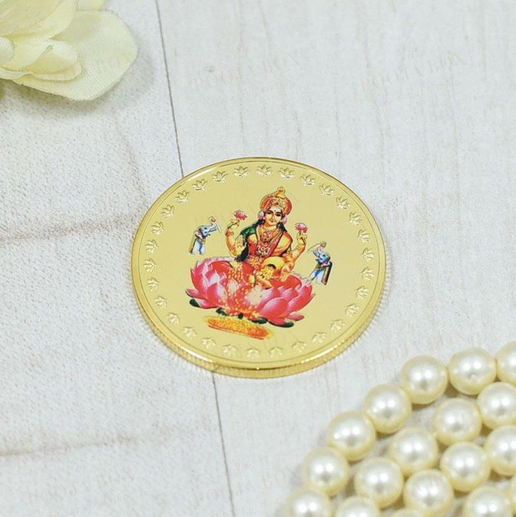 24K Gold Foil Laxmi Coin & Bar