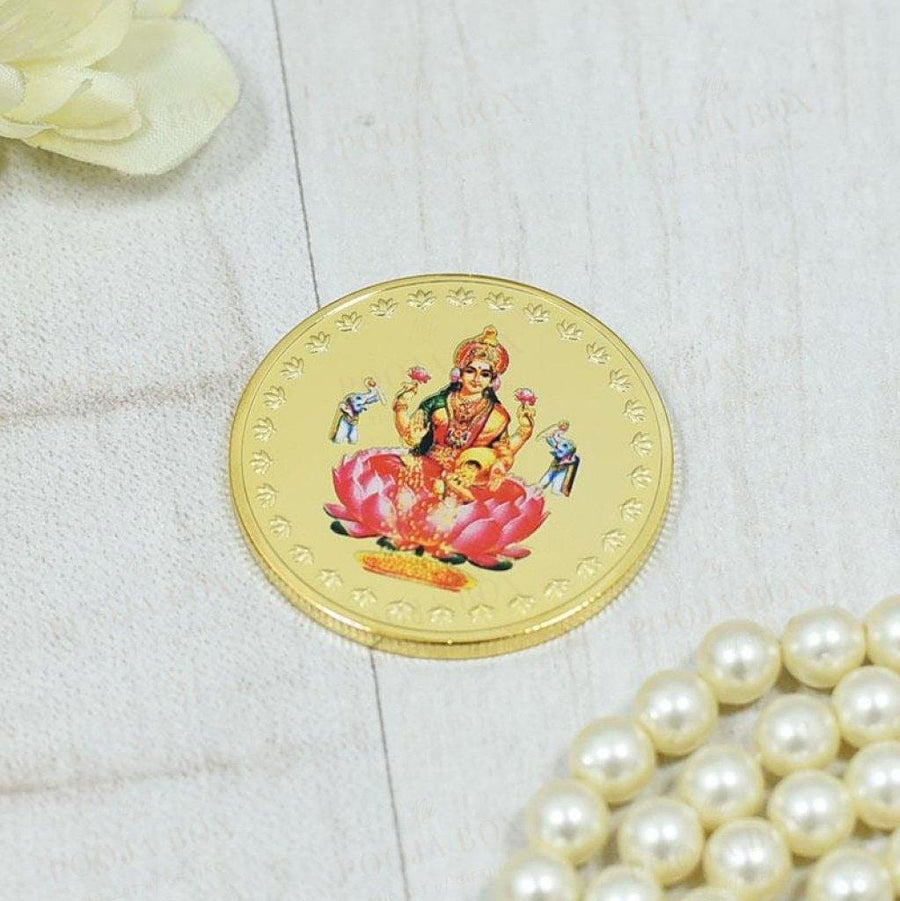 24K Gold Foil Laxmi Coin & Bar