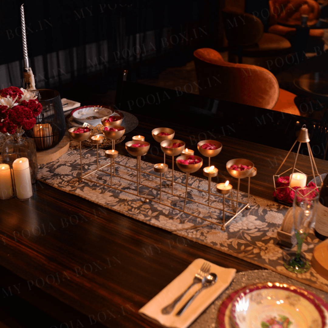 Ziba Decorative Dining Table T-light Stand