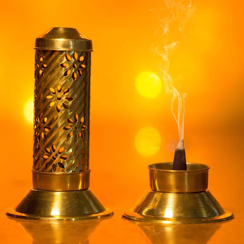 Stunning Golden Dhoopbatti Stand