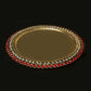 Decorative Red Stone Studded Plate