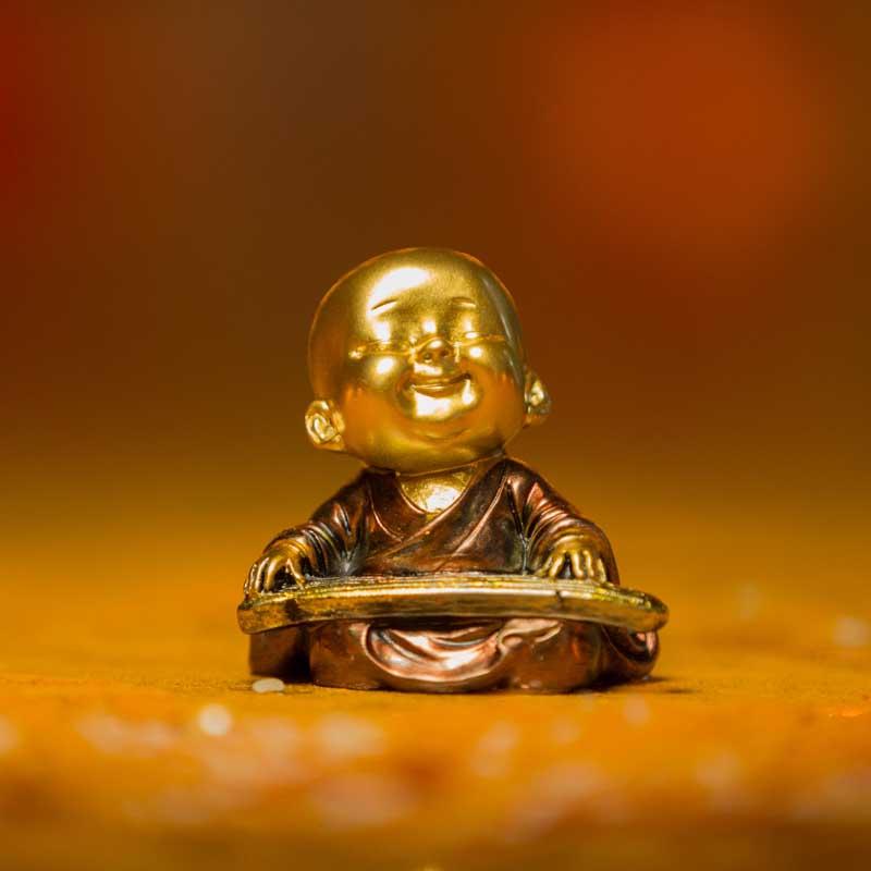 Golden Baby Monk Figurines Set of 4