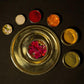 Traditional Brass Pooja Thali (Set of 9)