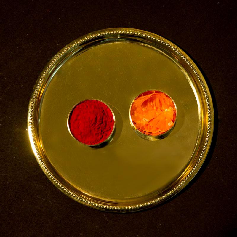 Traditional Brass Pooja Thali (Set of 3)