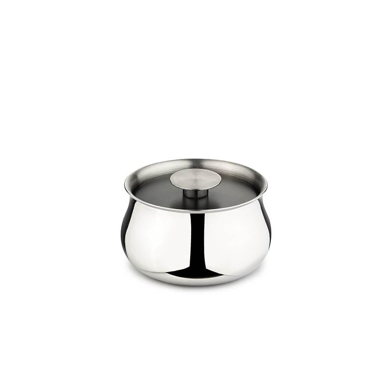 Steel Round Bowl With Lid