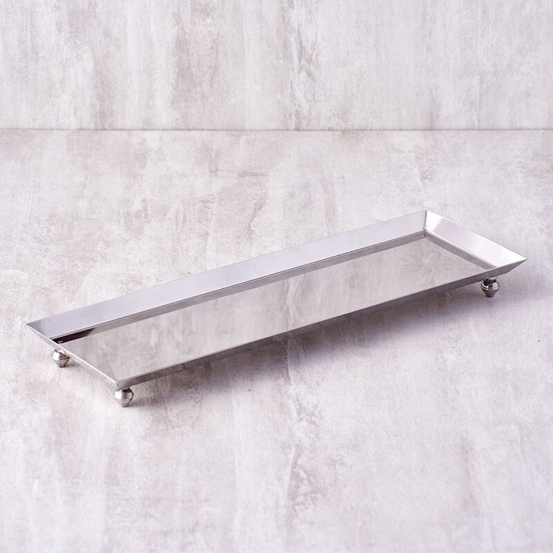 Long Steel Rectangular Platter Dish