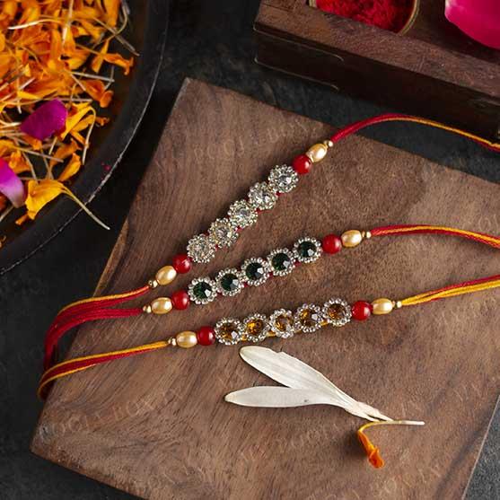 Dazzling Bhaiya Rakhi (Set of 3)