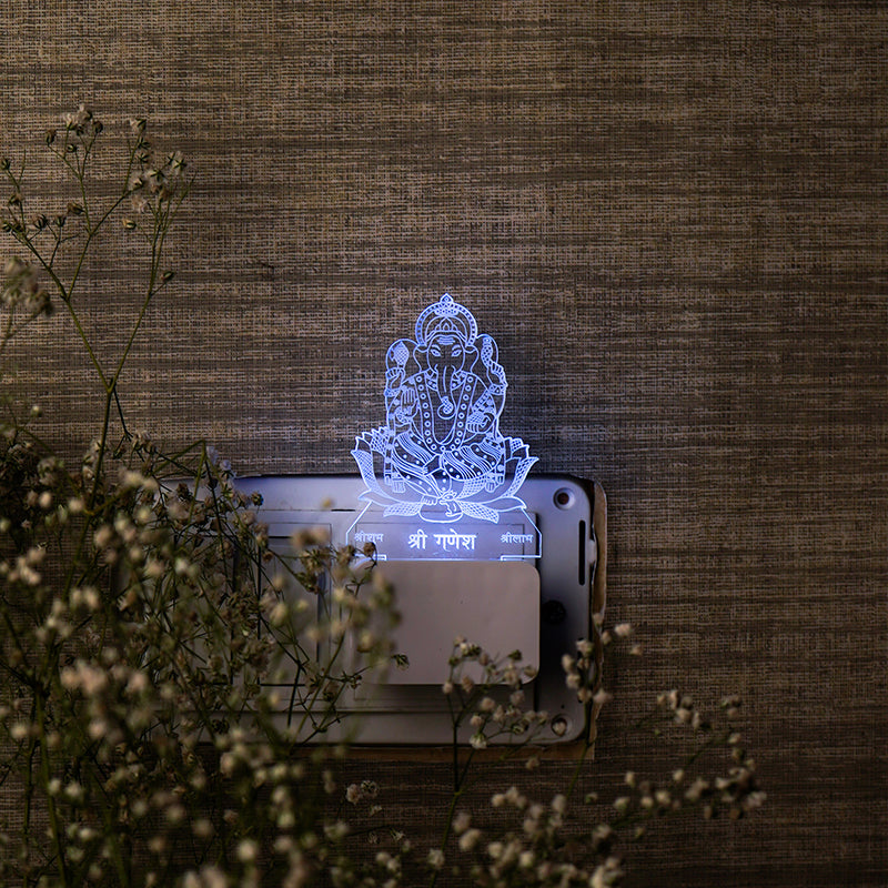 LED Illusion Ganesha Plug In