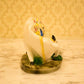 Heavenly White Polyresin Kamdhenu Cow with Calf